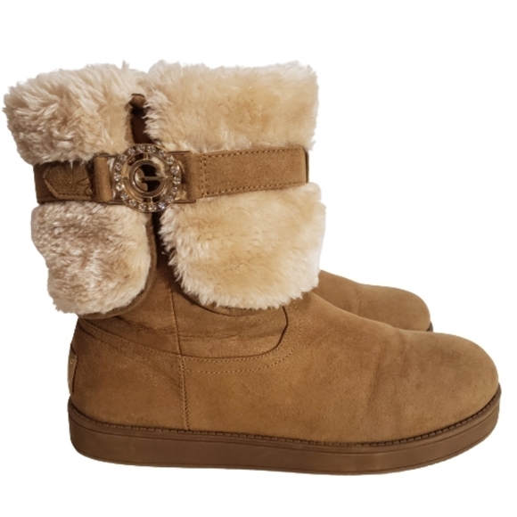 G by Guess Addalyn fur boots size 8.5 - Picture 1 of 7